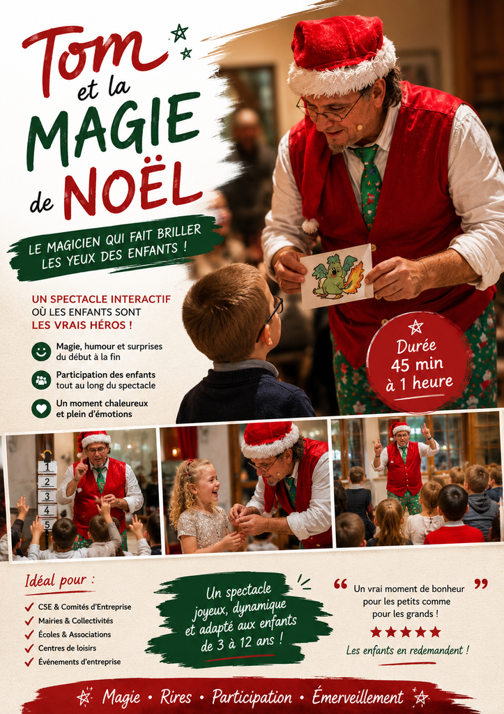 Spectacle Tom et la magie de Noel